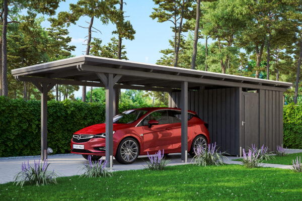 Carport Emsland m. Abstellraum