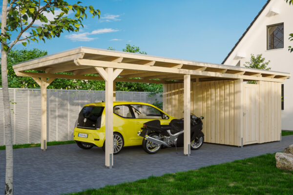 Carport Emsland m. Abstellraum