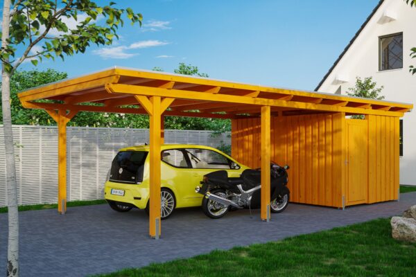 Carport Emsland m. Abstellraum