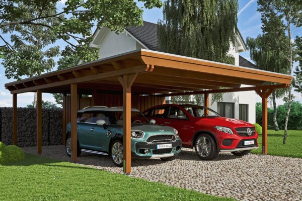 Carport Emsland m. Abstellraum