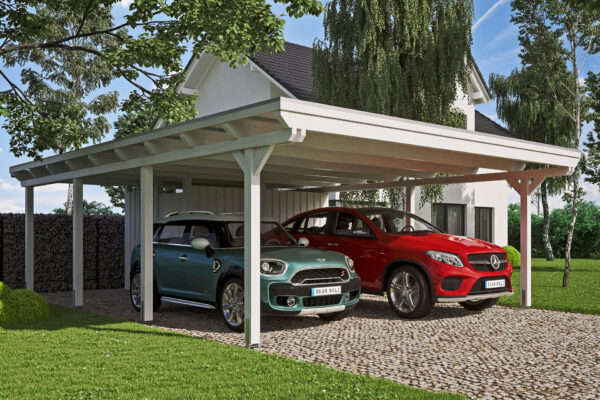 Carport Emsland m. Abstellraum