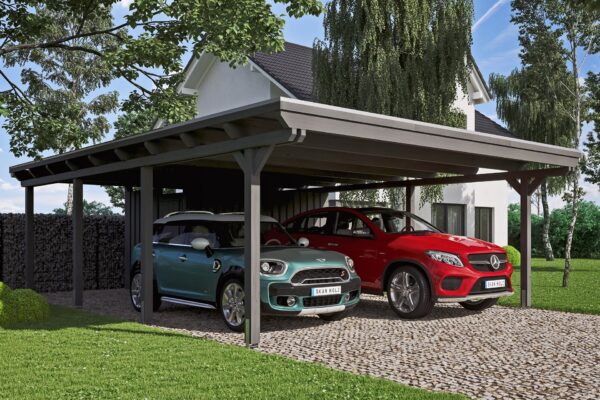 Carport Emsland m. Abstellraum