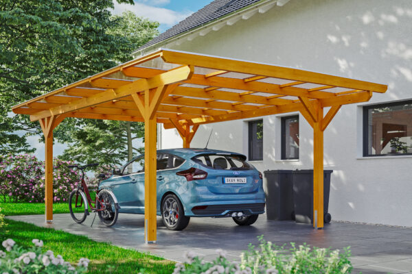 Carport Odenwald gerade Kopfbänder