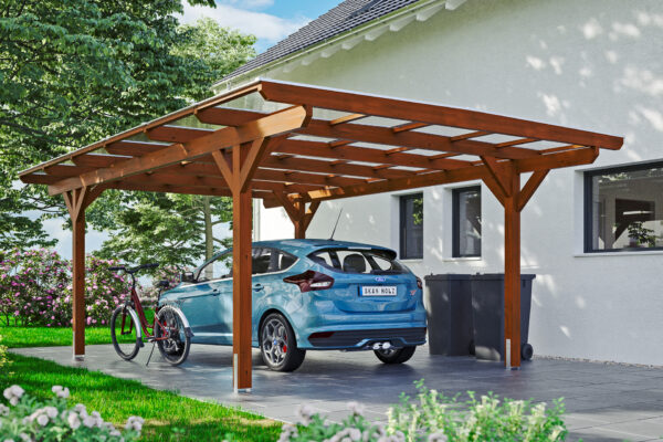 Carport Odenwald gerade Kopfbänder