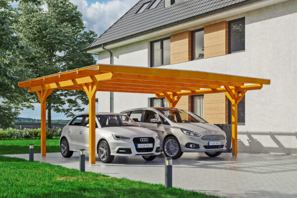 Carport Odenwald gerade Kopfbänder