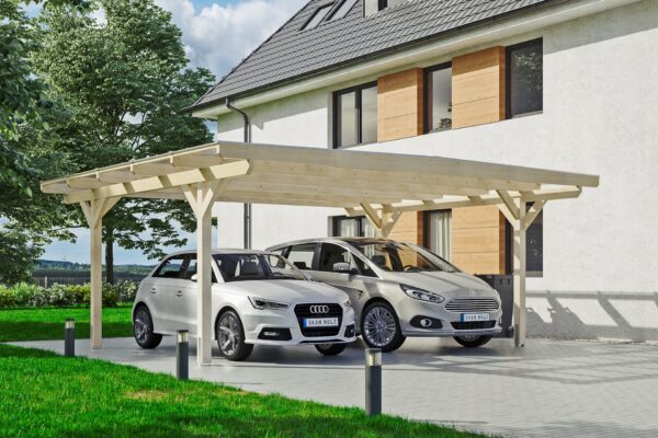Carport Odenwald gerade Kopfbänder