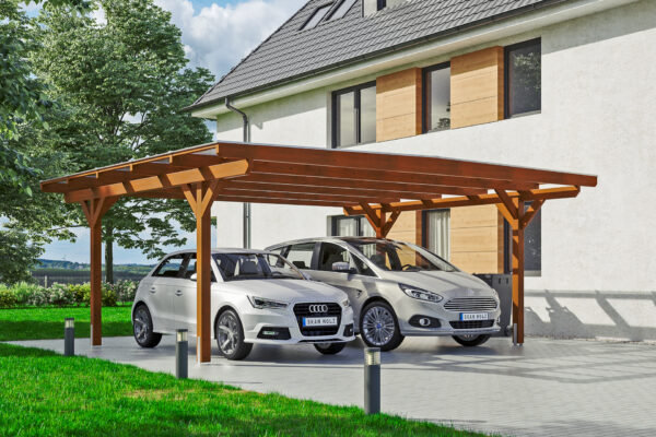Carport Odenwald gerade Kopfbänder