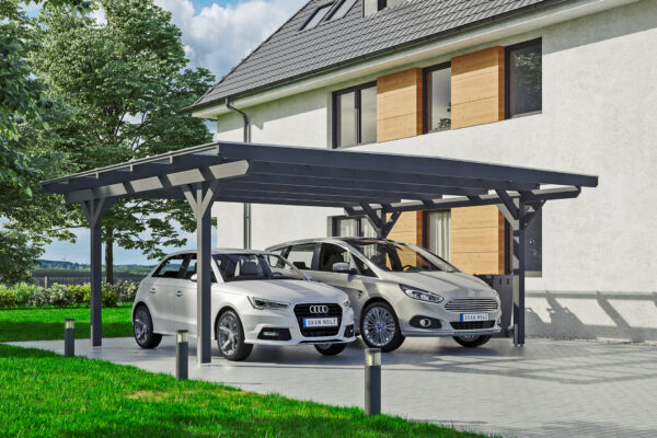 Carport Odenwald gerade Kopfbänder