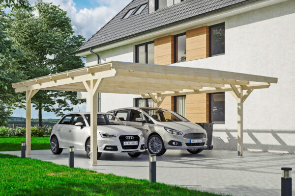 Carport Odenwald gerade Kopfbänder