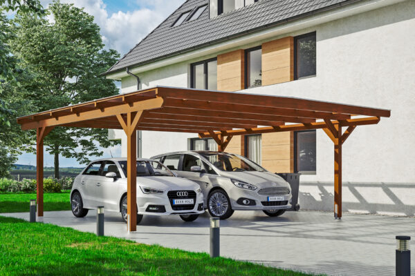 Carport Odenwald gerade Kopfbänder