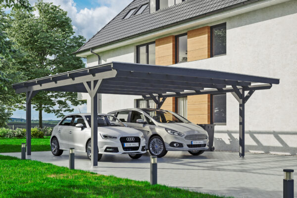 Carport Odenwald gerade Kopfbänder