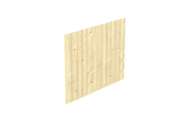 Seitenwand aus Deckeschalung 20x120mm Fichte