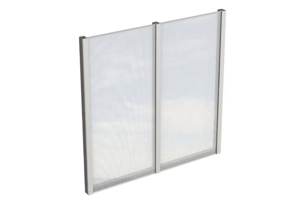Seitenwand m. Polycarbonat, freistehend Fichte