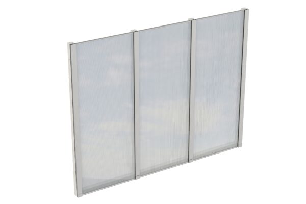 Seitenwand m. Polycarbonat, freistehend Fichte