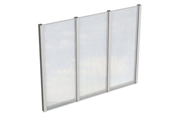 Seitenwand m. Polycarbonat, freistehend Fichte