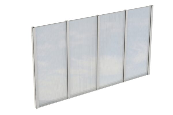 Seitenwand m. Polycarbonat, freistehend Fichte