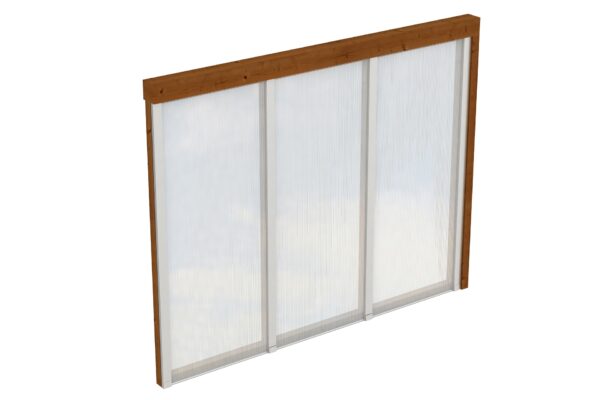 Seitenwand m. Polycarbonatplatten Douglasie