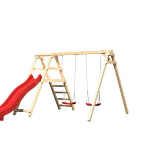 Doppelschaukel Felix mit Klettergerüst