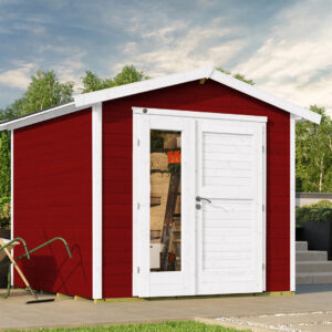 Gartenhaus 224 A  21 mm, Design-Doppeltür