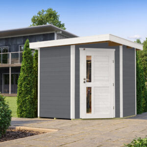 Gartenhaus 229 A, 21 mm, neue Design-Einzeltür