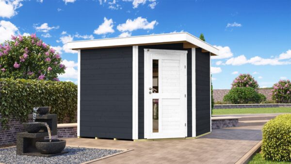 Gartenhaus 229 A, 21 mm, neue Design-Einzeltür