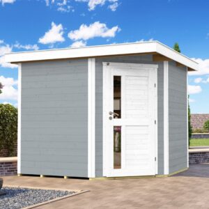 Gartenhaus 229 A, 21 mm, neue Design-Einzeltür