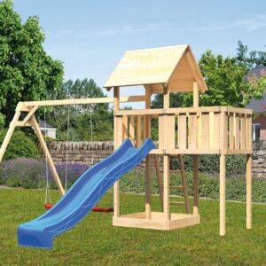 Kinderspielturm Lotti mit 2,5m Rutsche