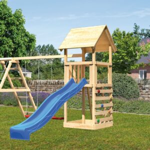Kinderspielturm Lotti mit 2,5m Rutsche