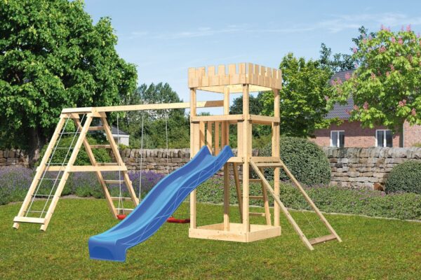 Spielturm Ritterburg Löwenherz mit 2,5m Rutsche