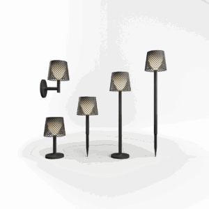 Gartenlampe Greta Solar Akku in Schwarz