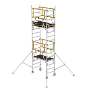 Günzburger Steigtechnik FlexxTower SG mit vorlaufendem Geländer Plattformhöhe 3,10 m