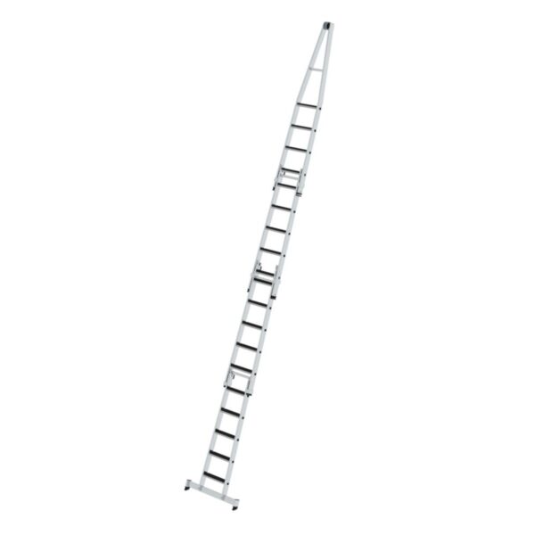 Günzburger Steigtechnik Stufen-Glasreinigerleiter-Satz mit nivello®-Traverse und clip-step R13 4-teilig