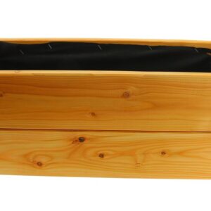 Pflanzkasten 60x22x24,5cm aus Lärche mit Vlies und Griffen