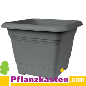 Pflanztopf Nora aus Kunststoff Anthrazit 48x48cm (oben)