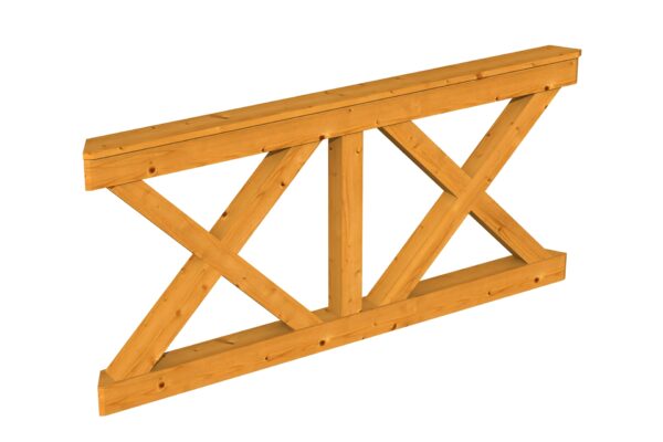 Brüstung Andreaskreuz Nice