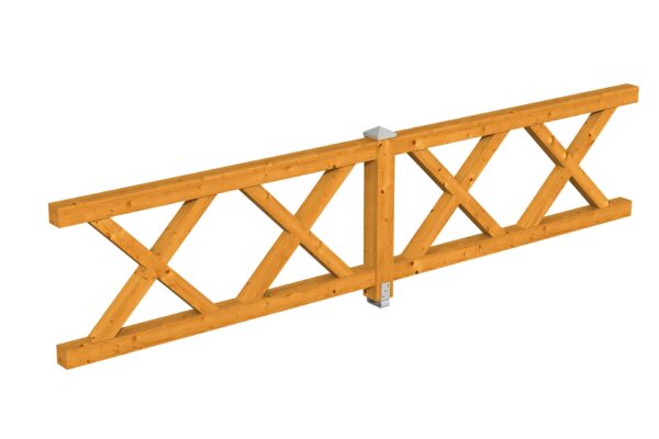 Brüstung Andreaskreuz