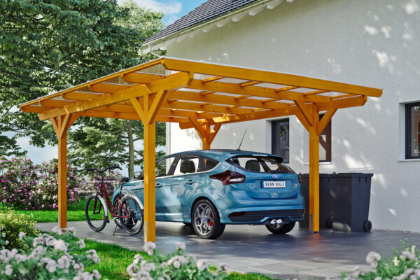 Carport Odenwald gerade Kopfbänder
