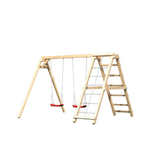 Doppelschaukel Felix mit Klettergerüst