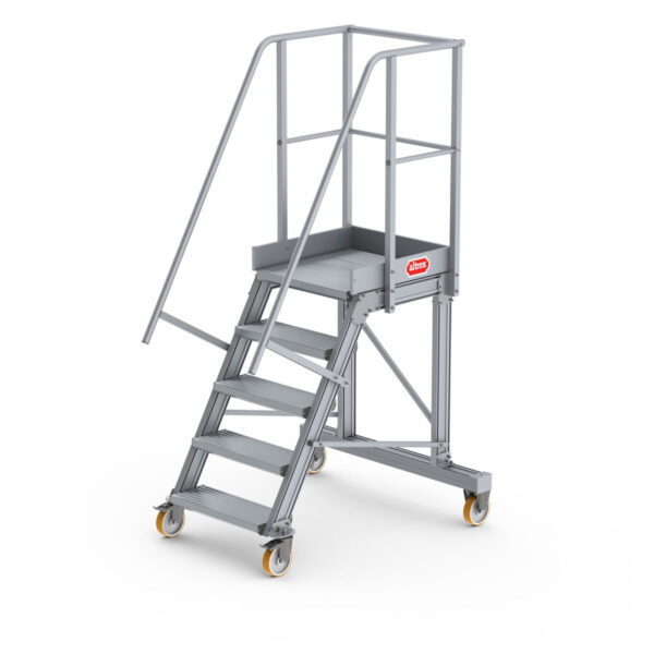 Altrex Podesttreppe fahrbar 60°, Stufenbreite: 60 cm 5 Stufen
