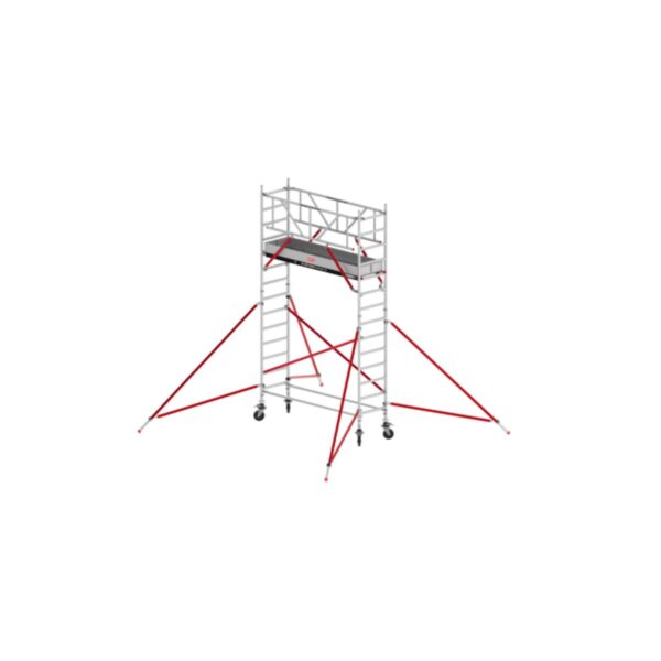 Altrex RS TOWER 51 - Aluminium Fahrgerüst 0.75 x 2.45 m Holz-Plattformen, Arbeitshöhe bis 5,2m