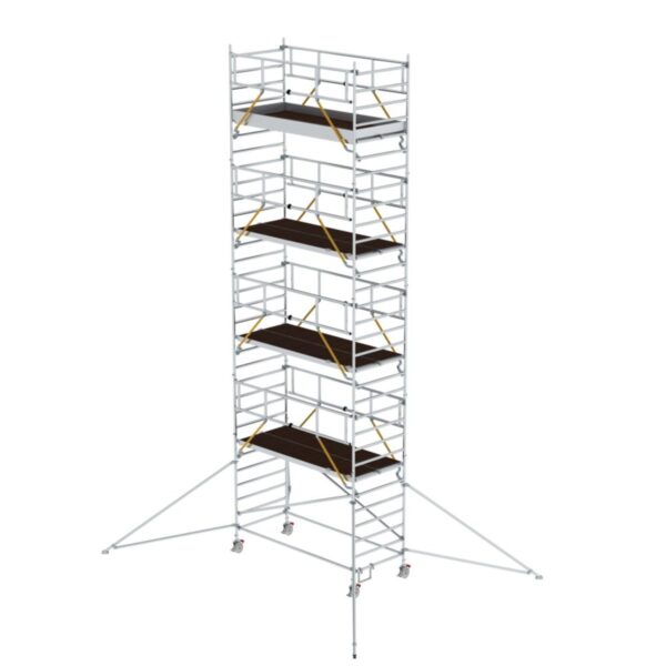 Günzburger Steigtechnik Rollgerüst SG 1,35 x 3,0 m mit Ausleger & Doppel-Plattform Plattformhöhe 8,39 m