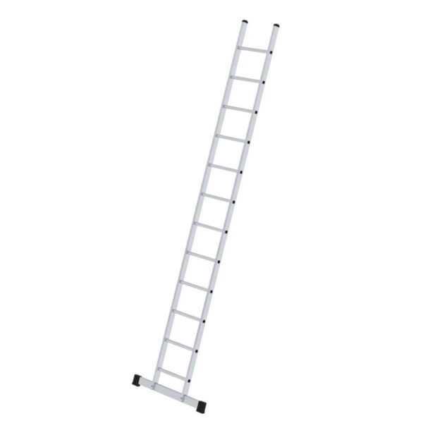 Günzburger Steigtechnik Sprossen-Anlegeleiter mit Standard-Traverse 12 Sprossen