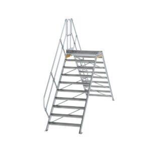 Günzburger Steigtechnik Überstieg 45° Stufenbreite 1000 mm 10 Stufen