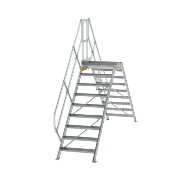 Günzburger Steigtechnik Überstieg 45° Stufenbreite 800 mm 9 Stufen