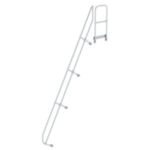 Günzburger Steigtechnik Zweiter Handlauf für Treppe mit Plattform 60° 15 Stufen