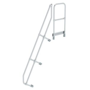 Günzburger Steigtechnik Zweiter Handlauf für Treppe mit Plattform 60° 8 Stufen