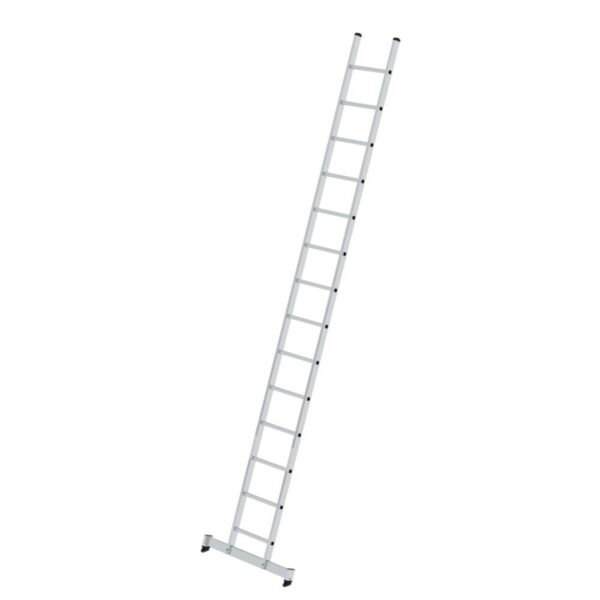 Günzburger Steigtechnik Sprossen-Anlegeleiter mit nivello®-Traverse 14-Sprossen