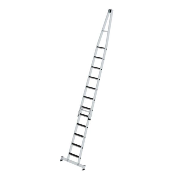 Günzburger Steigtechnik Stufen-Glasreinigerleiter-Satz mit nivello®-Traverse und clip-step R13 2-teilig