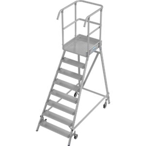 Krause STABILO PodestLeiter fahrbar, einseitig begehbar 1x8