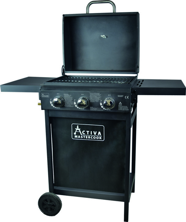 Gasgrill 3 Brenner, schwarz